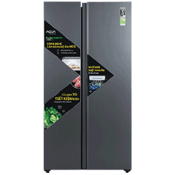 Tủ lạnh Aqua Inverter 646 lít Side By Side AQR-S682XA(SLB)