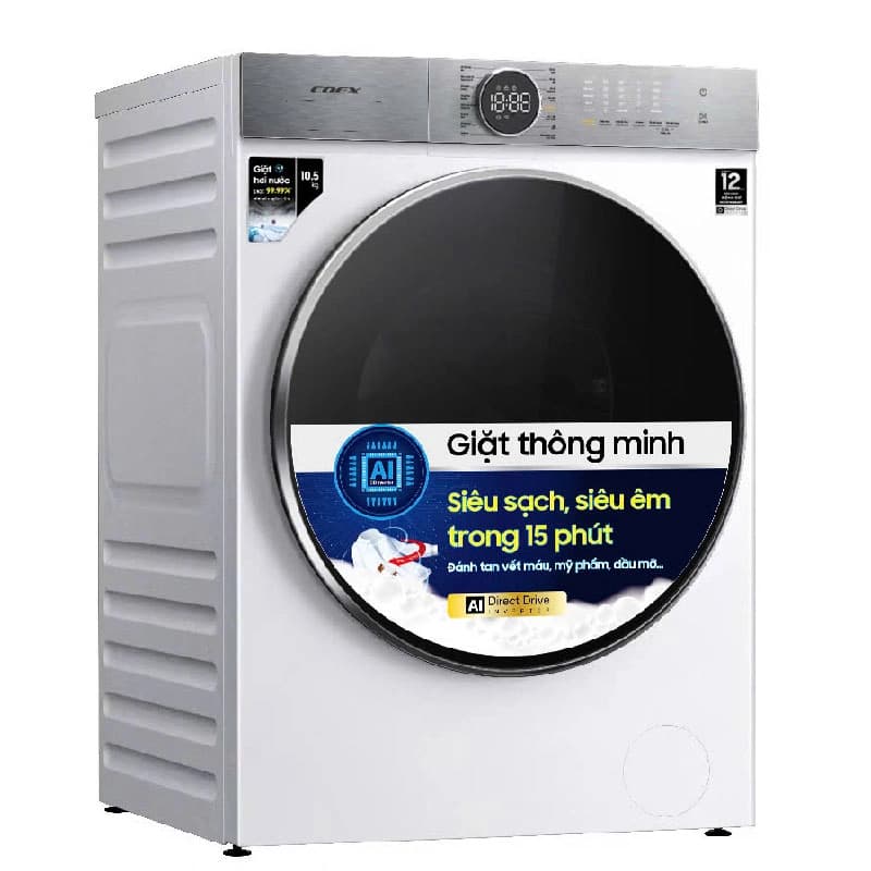 Ảnh Máy giặt lồng ngang Coex Inverter 10,5kg FW-11CW1415WG-BS