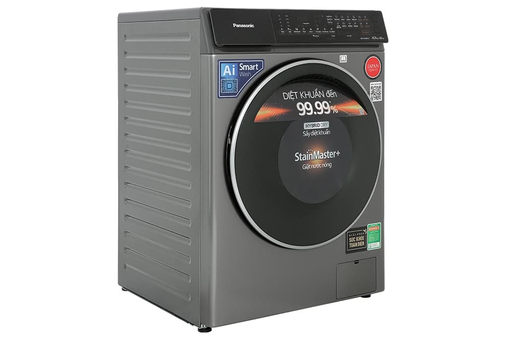 Ảnh Máy giặt lồng ngang Panasonic Inverter 10Kg+sấy 6Kg NA-S106FC1LV