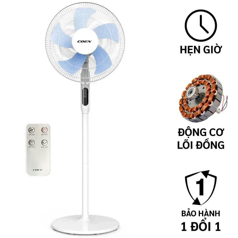 Quạt cây 5 cánh Coex CF-7117A (3 in 1, Điều khiển từ xa)