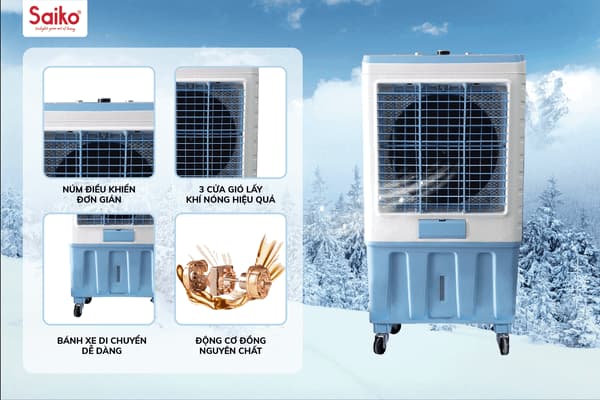 Ảnh Quạt điều hòa cơ Saiko AC-6700