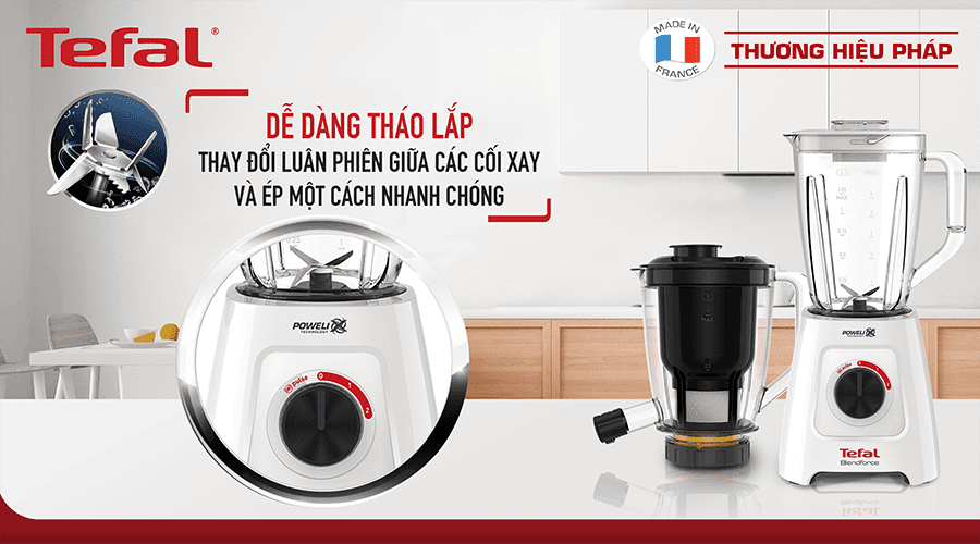 Ảnh Máy xay ép đa năng 2 cối Tefal BL42Q166