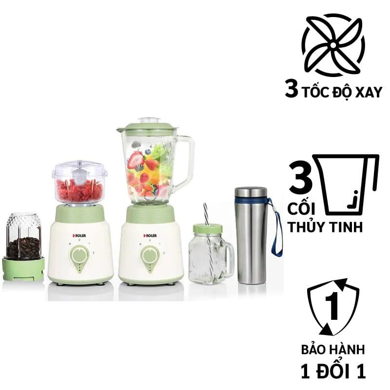 Máy xay sinh tố đa năng Roler RB - 4115 ( 5 in 1, 400W, 1 lít )