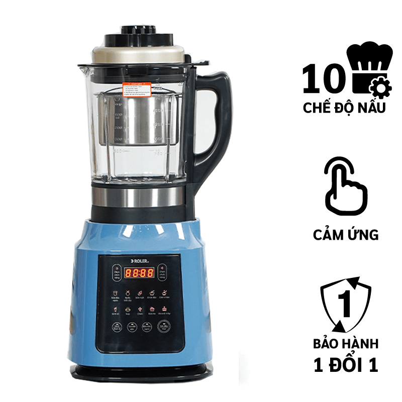 Ảnh Máy xay nấu và làm sữa hạt đa năng Roler RB-4157A (1.75L, 800W, Kèm vỉ hấp và lưới lọc)