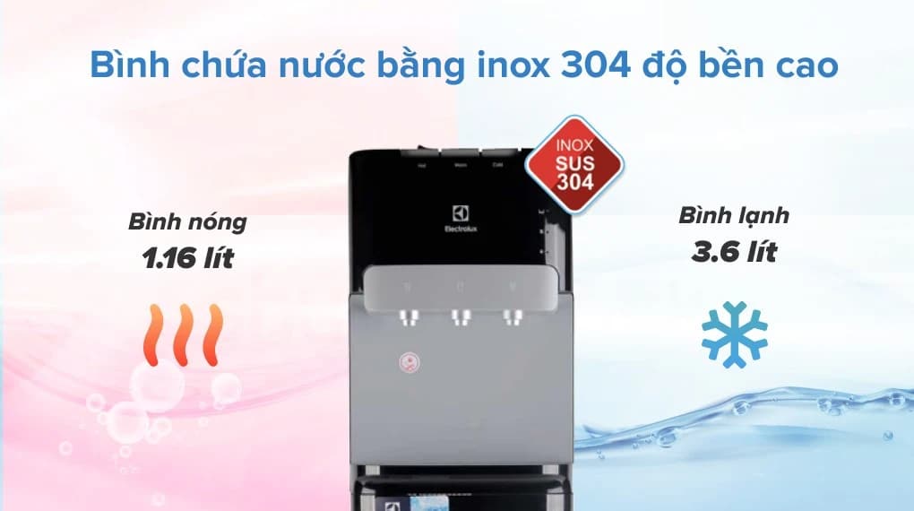 Ảnh Cây nước 3 vòi Electrolux EQAXF01BXBV-bình hút