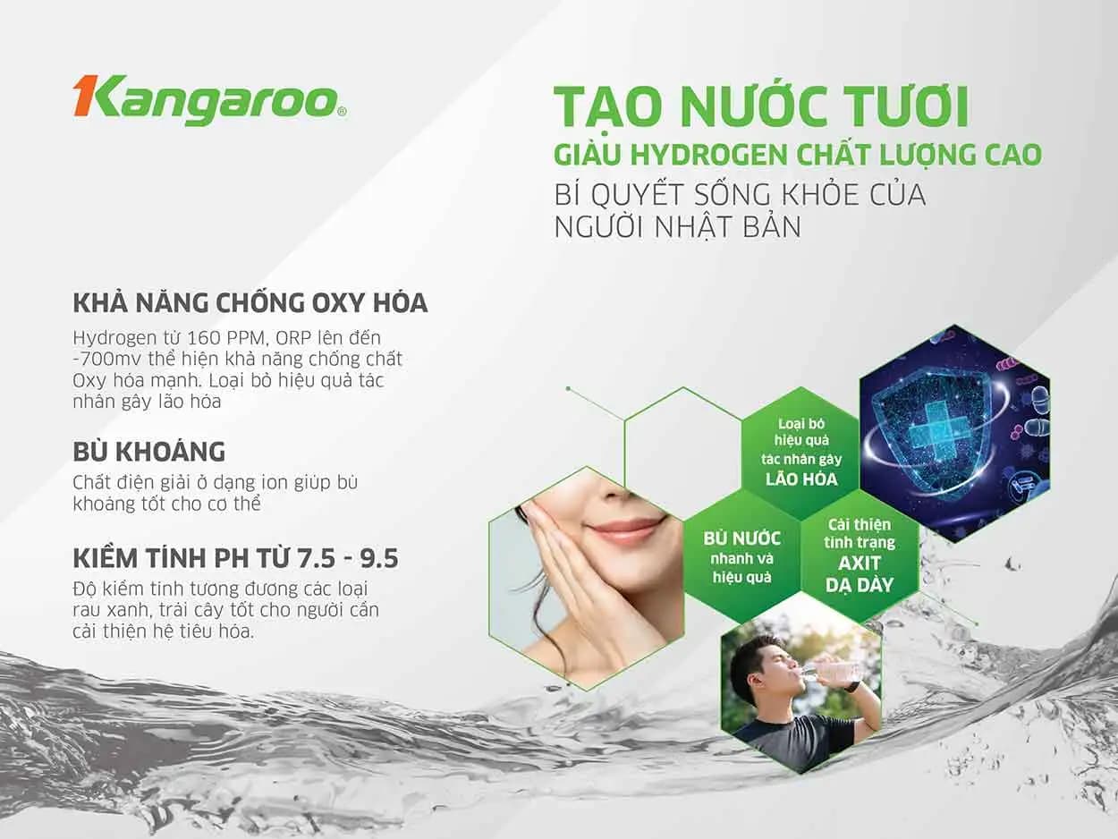Ảnh Máy lọc nước Kangaroo 5 cấp Hydrogen KG400HU 60L/h