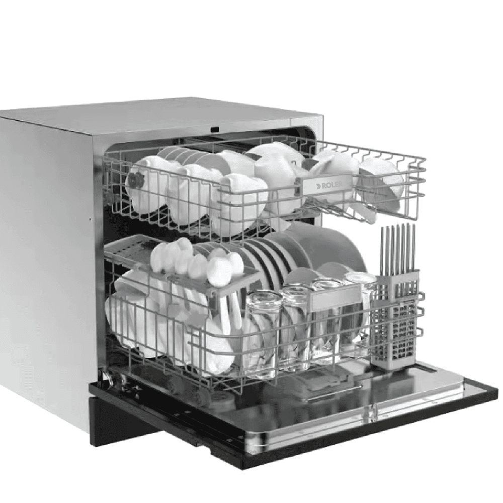 Ảnh Máy rửa bát 8 bộ để bàn Roler RDW-5512.1-SB (Có sấy khô)