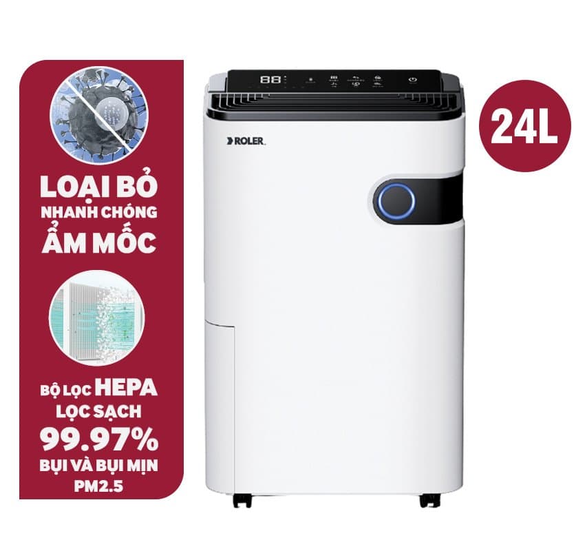 Ảnh Máy hút ẩm điện tử kết hợp lọc khí 24 lít Roler RD-1113