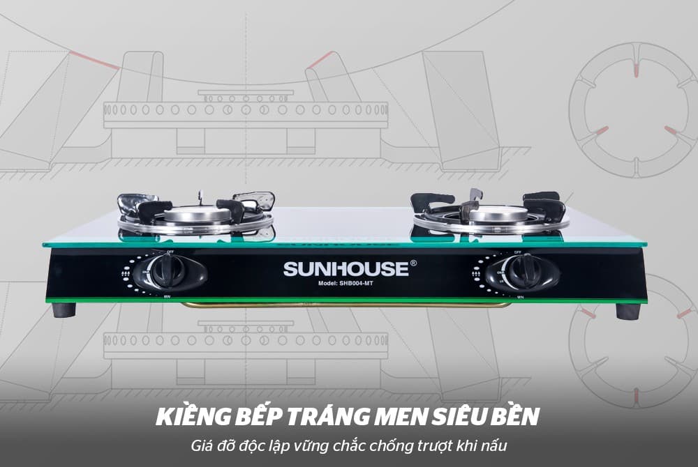 Ảnh Bếp gas dương hồng ngoại Sunhouse SHB004MT