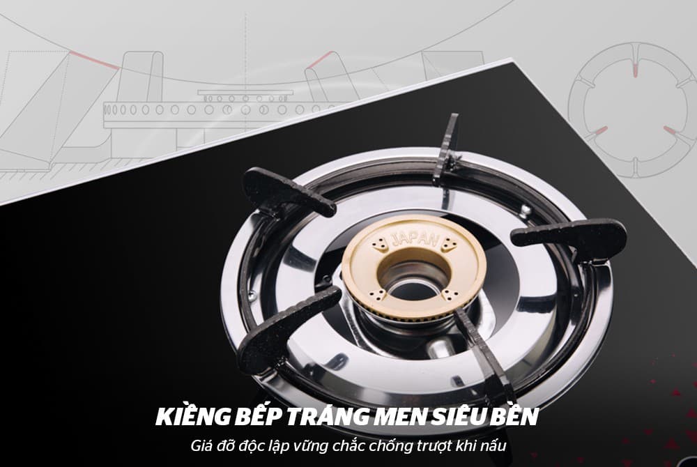 Ảnh Bếp gas dương kính Sunhouse SHB201MT