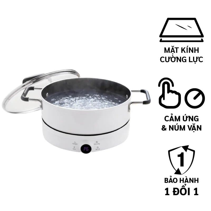 Bếp từ cảm ứng đa năng Coex CI-3364 (2000W, Kèm nồi lẩu)
