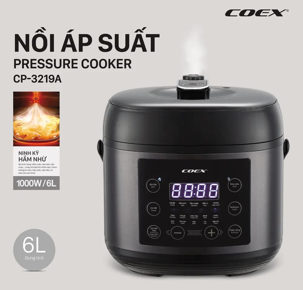 Ảnh Nồi áp suất đa năng 6L Coex CP-3219A