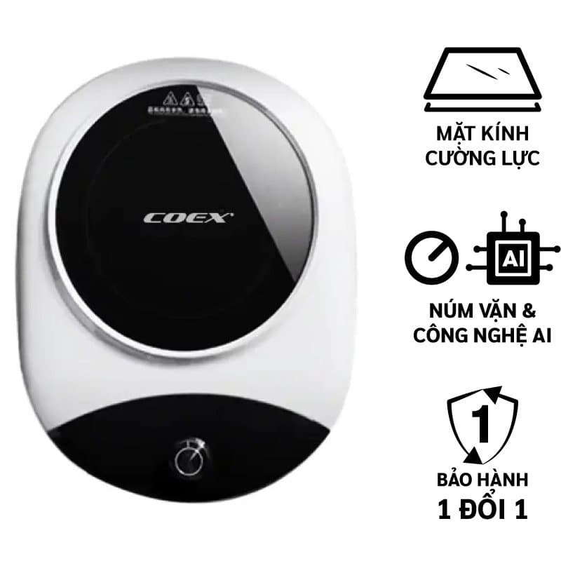 Bếp điện từ đa năng cao cấp Coex CI-3368 (2000W, Xám)