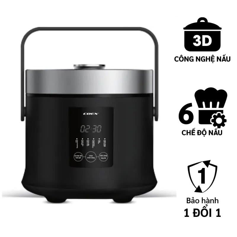 Nồi cơm điện tử 0.8 lít Coex CR-3413