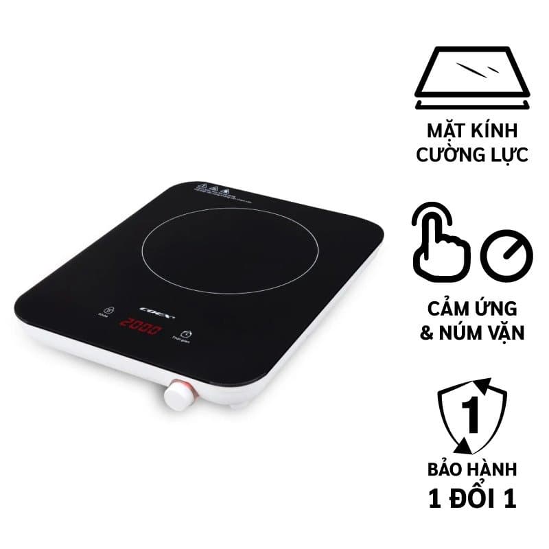 Bếp từ cảm ứng đa năng Coex CI-3307 (2000W, Kèm nồi lẩu)