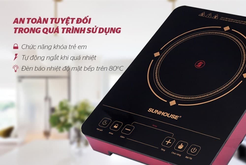 Ảnh Bếp hồng ngoại cảm ứng Sunhouse SHD6014 2000W