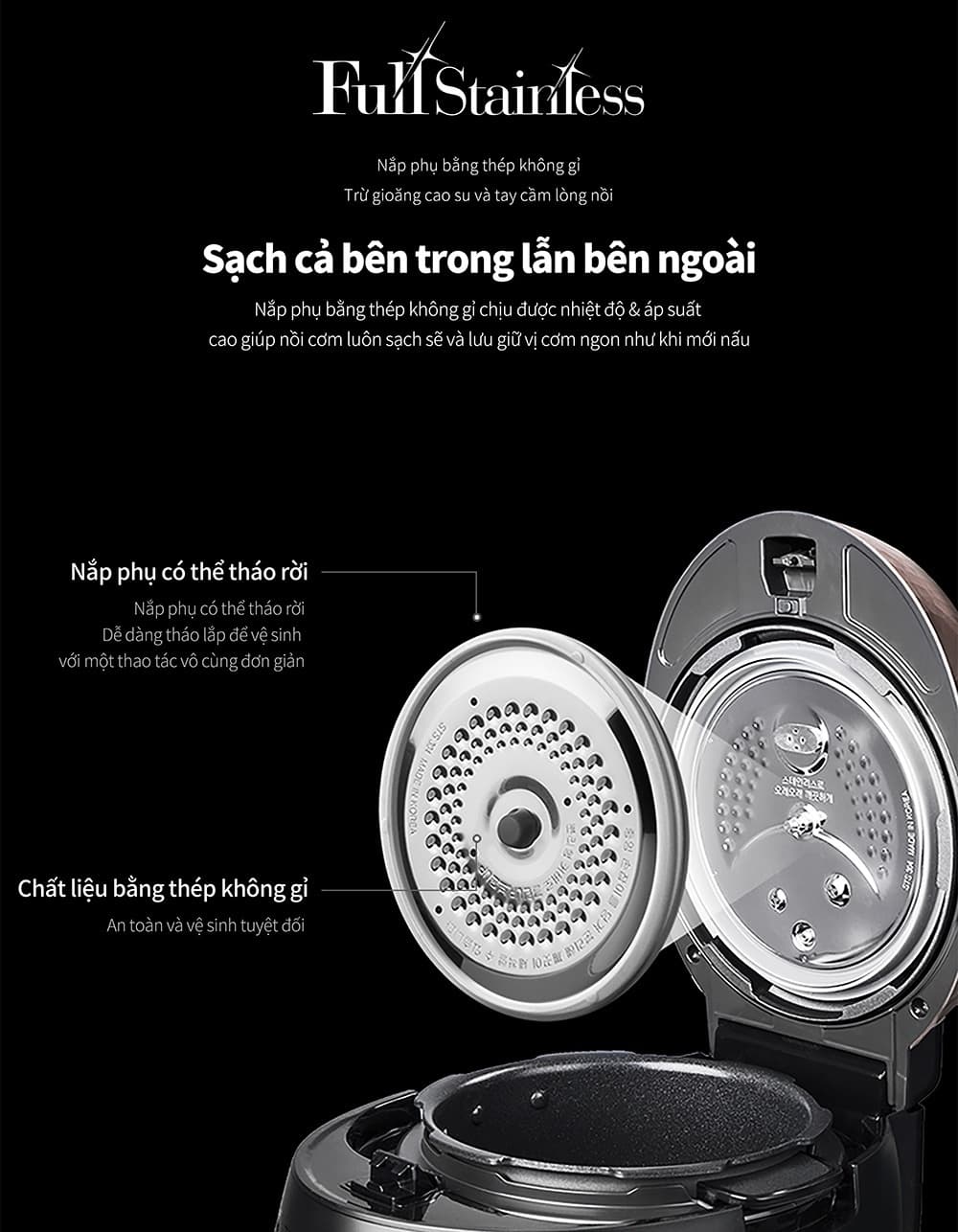 Ảnh Nồi cơm áp suất điện tử 1.8L Cuckoo CRP-RT1008F Korea