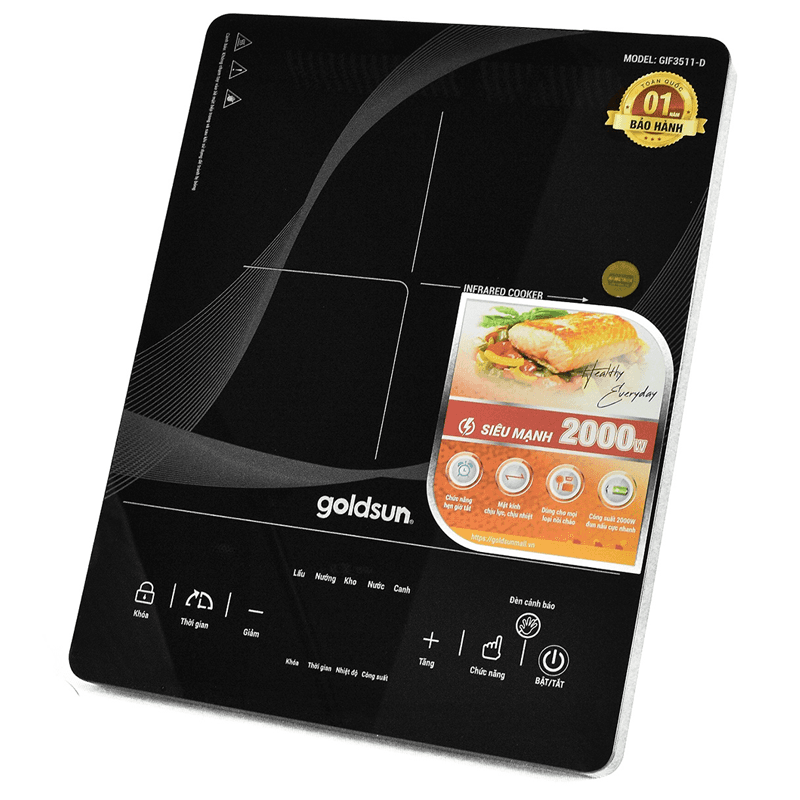 Ảnh Bếp hồng ngoại cảm ứng Goldsun GIF3511