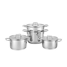 Bộ nồi xửng inox 4 chiếc Smartcook SM-2303M