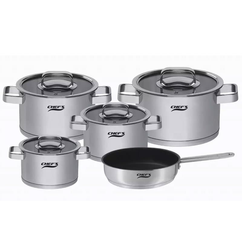 Bộ nồi 5 chiếc inox Chef's EH-CW6304