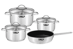 Bộ nồi Chef's Inox từ cao cấp 4 chiếc EH-CW4430
