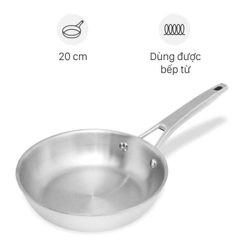 Chảo inox 304 đáy Inpac Elmich 20cm EL-2830