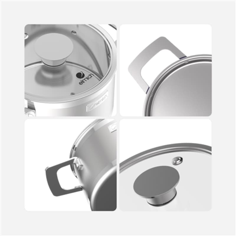 Ảnh Bộ nồi inox liền khối Elmich Hera EL-8266