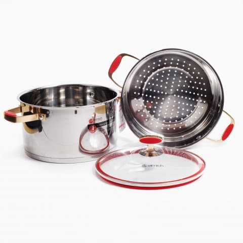 Ảnh Nồi hấp từ đa năng Inox 304 Red Velvet 24cm 2355585