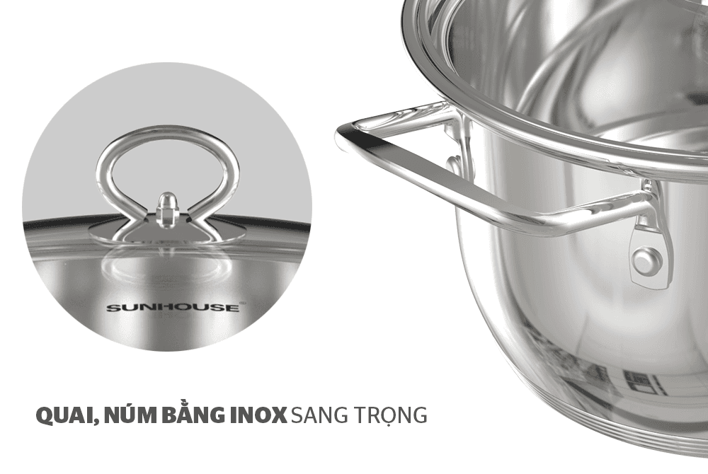 Ảnh Nồi Inox 5 đáy Sunhouse SHG788-24