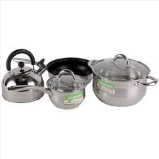 Ảnh Bộ nồi, chảo, ấm inox Kangaroo KG998M