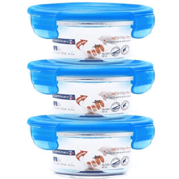 Bộ 3 hộp thủy tinh 420ml Luminarc Pure