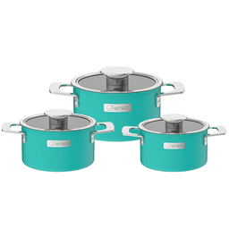 Bộ nồi inox liền khối 3 chiếc Elmich Hera EL-8130