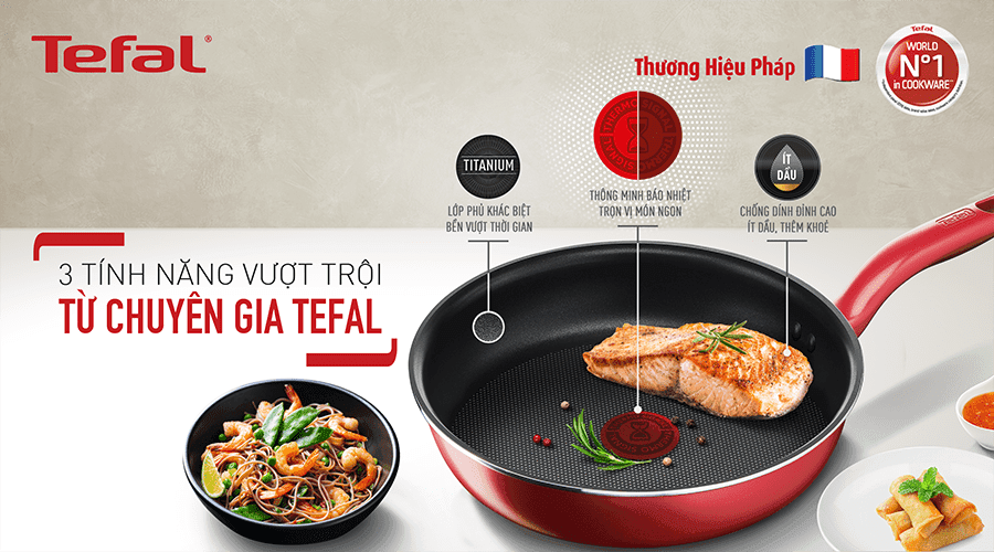 Ảnh Chảo đáy từ Tefal 21cm G1350295/0296