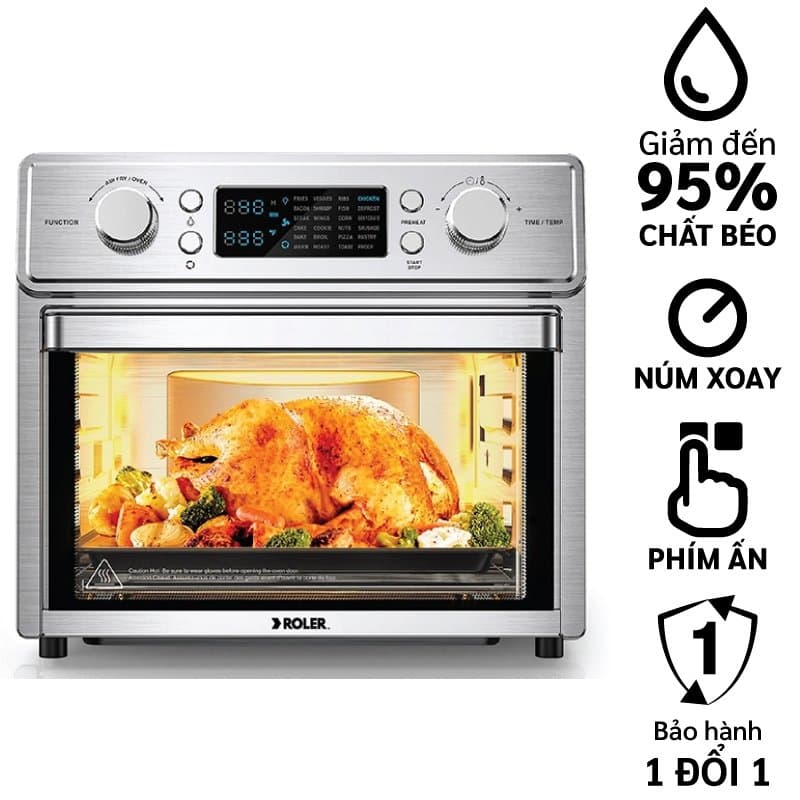 Nồi chiên không dầu điện tử đa chức năng 15L Roler RA-3119A