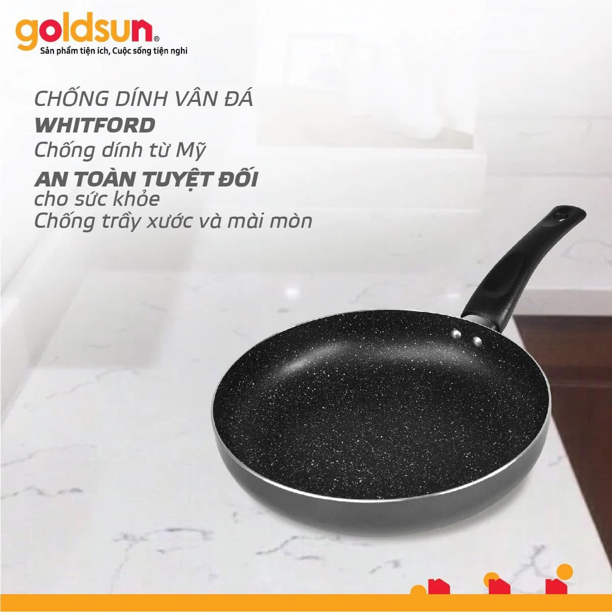 Ảnh Chảo chống dính 24cm Goldsun GPA1200-24