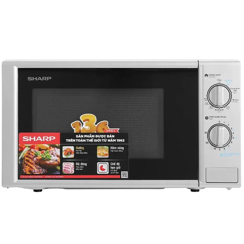 Lò vi sóng có nướng 20L Sharp R-G228VN-SL