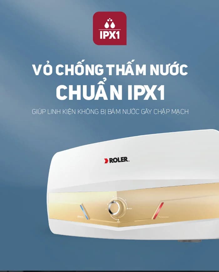 Ảnh Bình nóng lạnh gián tiếp 30L Roler WH-8115 (Kiểu ngang)