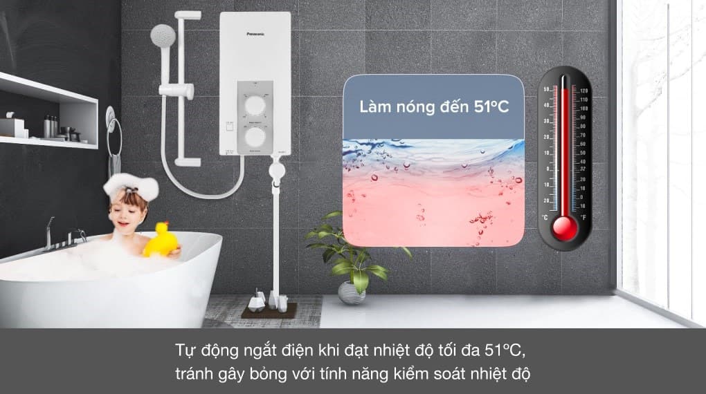 Ảnh Máy nước nóng trực tiếp Panasonic 4,5KW DH-4RL1VW