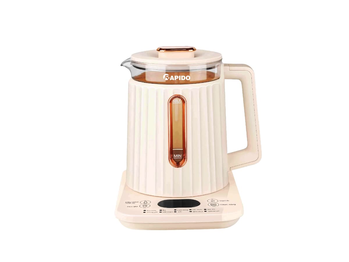Bình đun nấu đa năng 1,8L Rapido RMK0818-P (lẩu, chưng yến, săc thuốc, chè...)