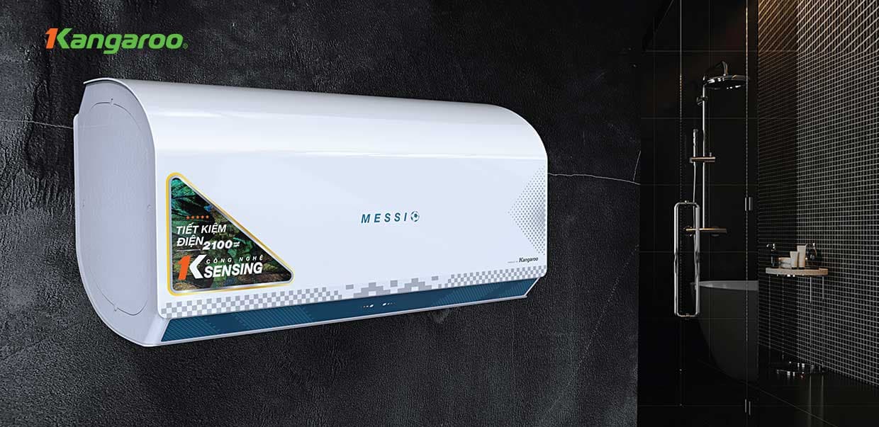 Ảnh Bình nóng lạnh gián tiếp Kangaroo 30L Messi KG76A3