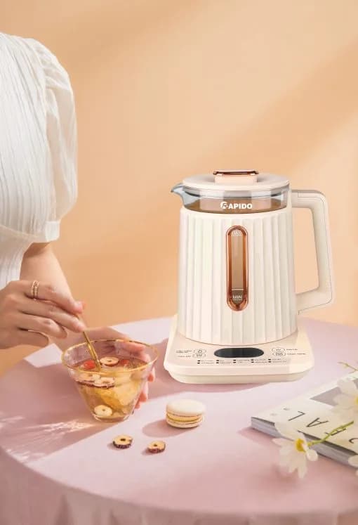 Ảnh Bình đun nấu đa năng 1,8L Rapido RMK0818-P (lẩu, chưng yến, săc thuốc, chè...)
