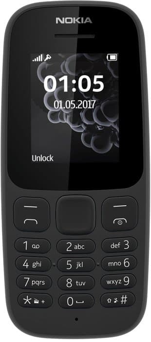 Ảnh Điện thoại Nokia 105(17) Single sim Black