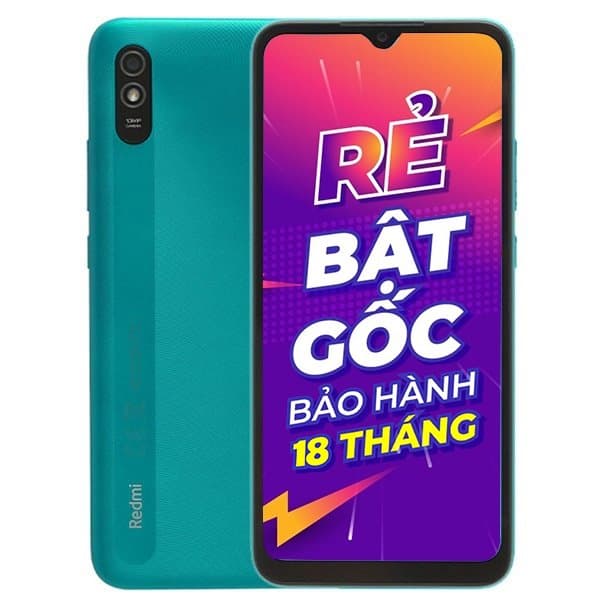 Điện thoại Xiaomi REDMI 9A (2+32) Xanh lá