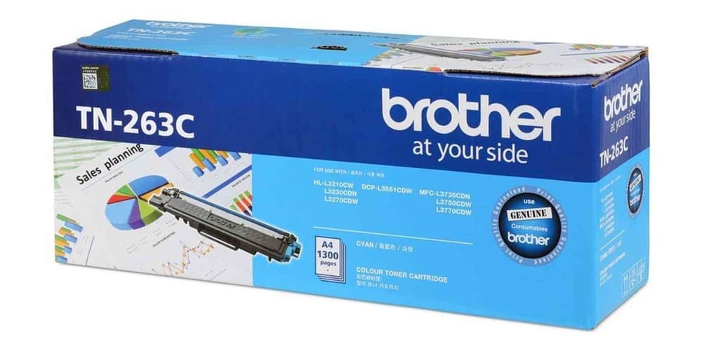 Mực TN-263C -(Cyan)for HL-L3230CDN/ DCP-L3551CDW/ MFC-L3750CDW - 1.300 trang