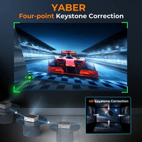 Ảnh Máy chiếu Yaber V6 Pro Full-HD 1080p, Android 9, wifi