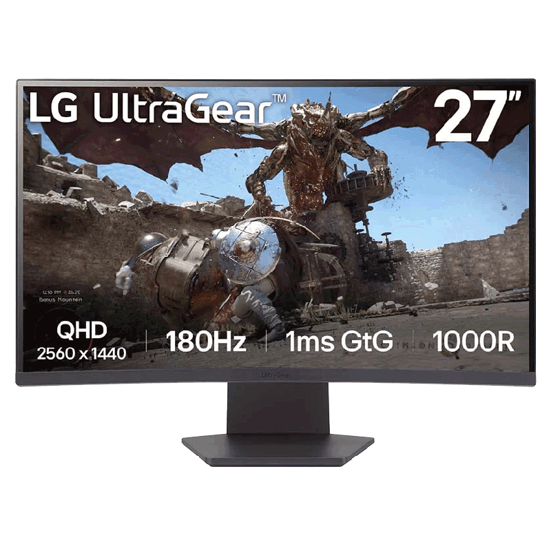 Màn hình gaming LG UltraGear 27GS60QC-B(27.0Inch/ QHD/ 1ms/ 180Hz/VA/Curve )