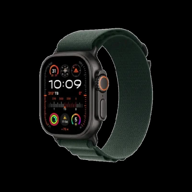 Ảnh Apple Watch Ultra 2 2024 49mm 4G Viền Titan Đen Dây Alpine Size L màu Titan tự nhiên MX4H3VN/A