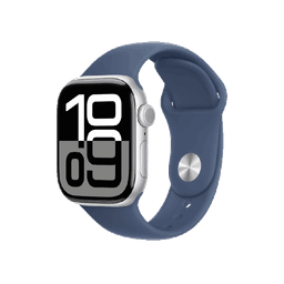 Apple Watch Series 10 46mm 4G Viền Nhôm Dây Cao Su Size S/M Bạc MWY03SA/A