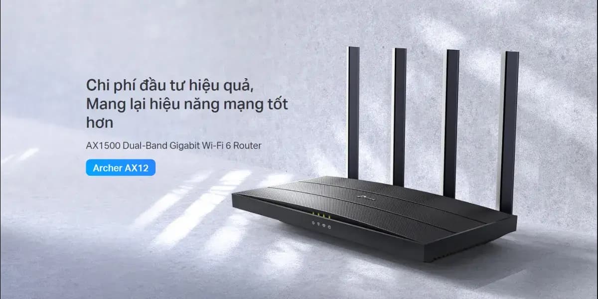 Ảnh Bộ phát Wifi TPLink chuẩn AX1500 wifi 6 Archer AX12