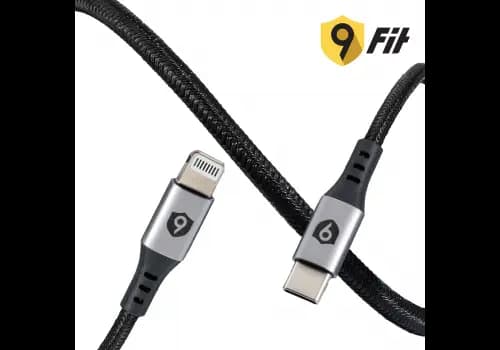 Ảnh Cáp 9FIT USB-C to Lightning 1M Black - 9FCA002B